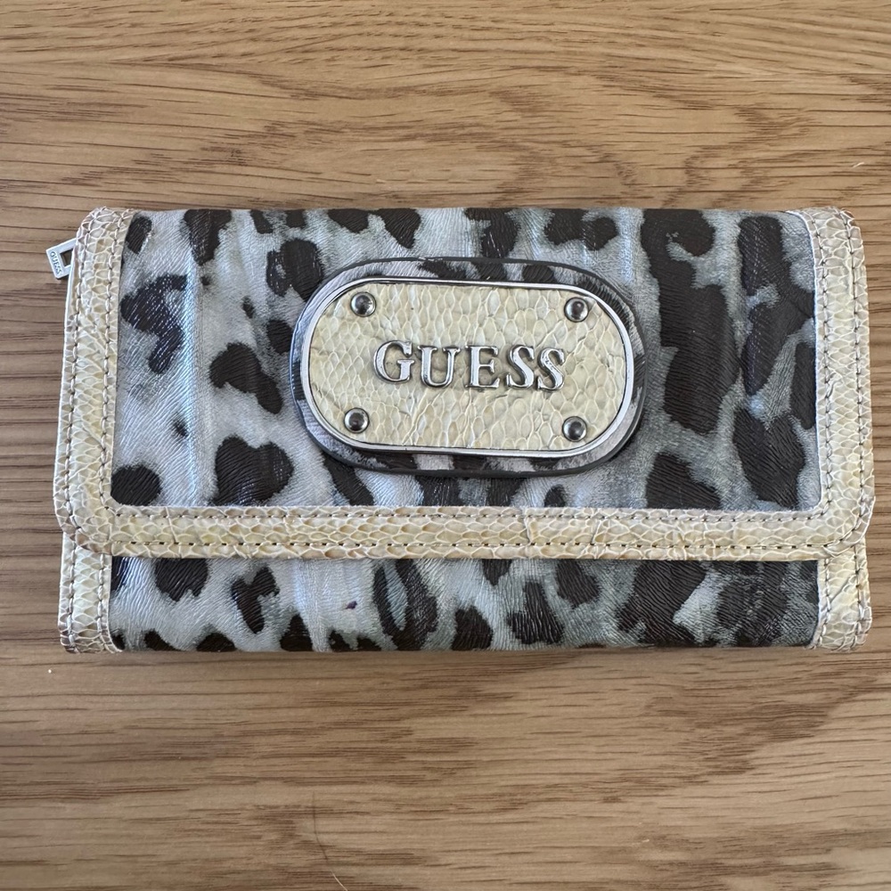 GUESS Leopard Print Wallet